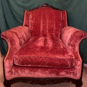 Sofa velvet pink abs and maroon